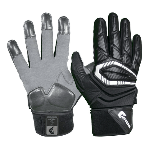  Grip Boost Stealth Solid Color Football Gloves Pro Elite -  Adult (Black/White, Small) : Sports & Outdoors